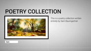 Poetry Collection at emaze Presentation