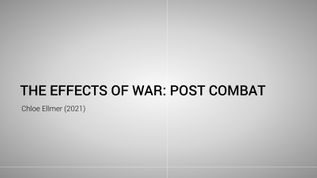 The Effects of war: post combat at emaze Presentation