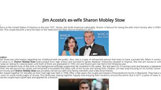 Jim Acosta’s ex-wife Sharon Mobley Stow Introduction Sharon on emaze