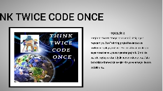 Think Twice Code Once at emaze Presentation