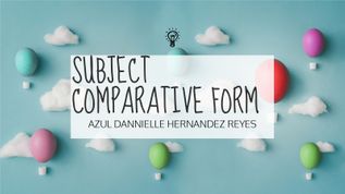 Comparative form at emaze Presentation