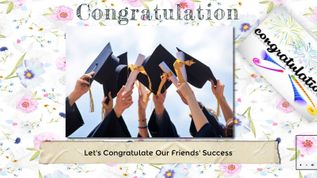 Congratulation at emaze Presentation