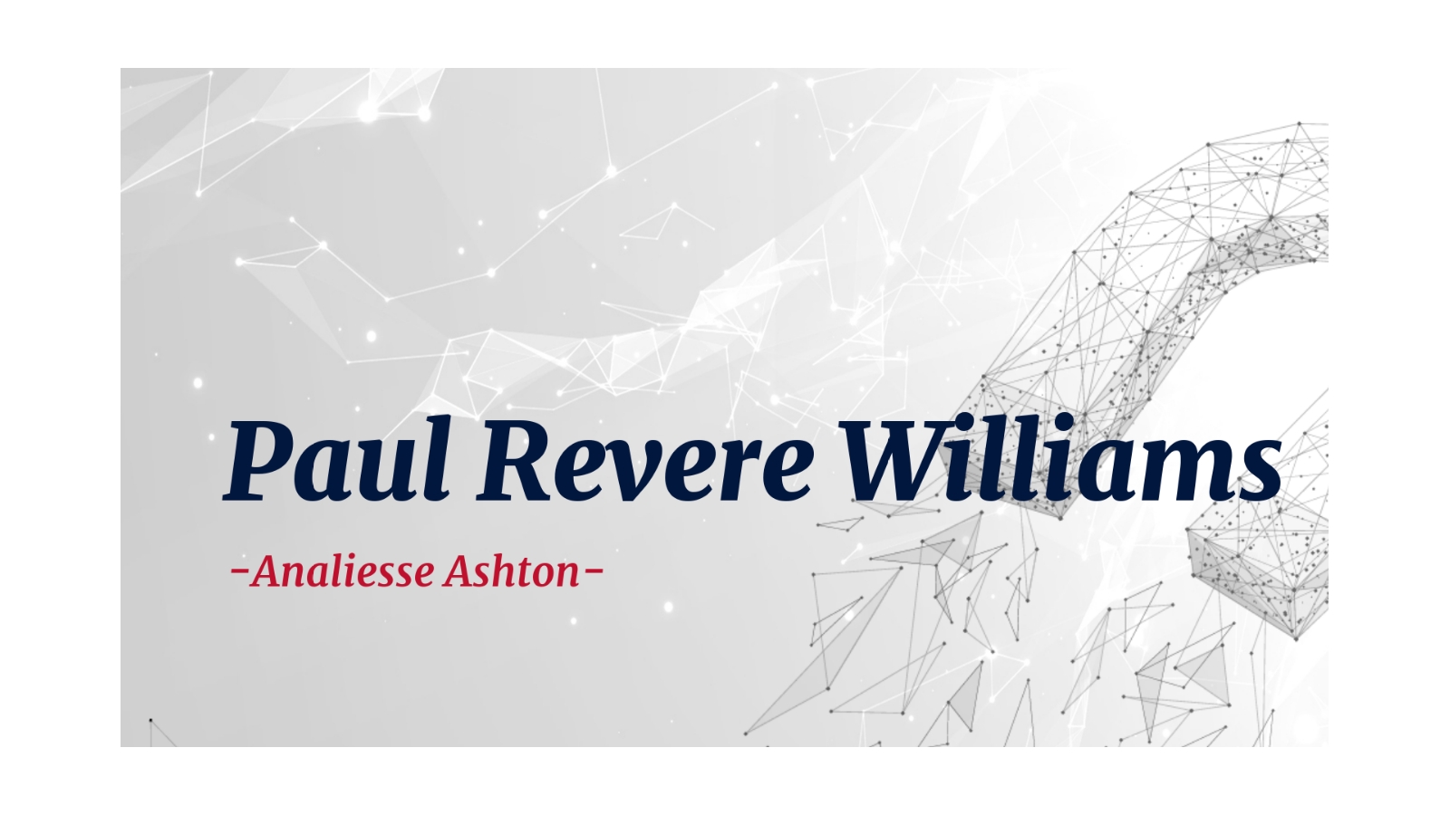 Paul Revere Williams at emaze Presentation