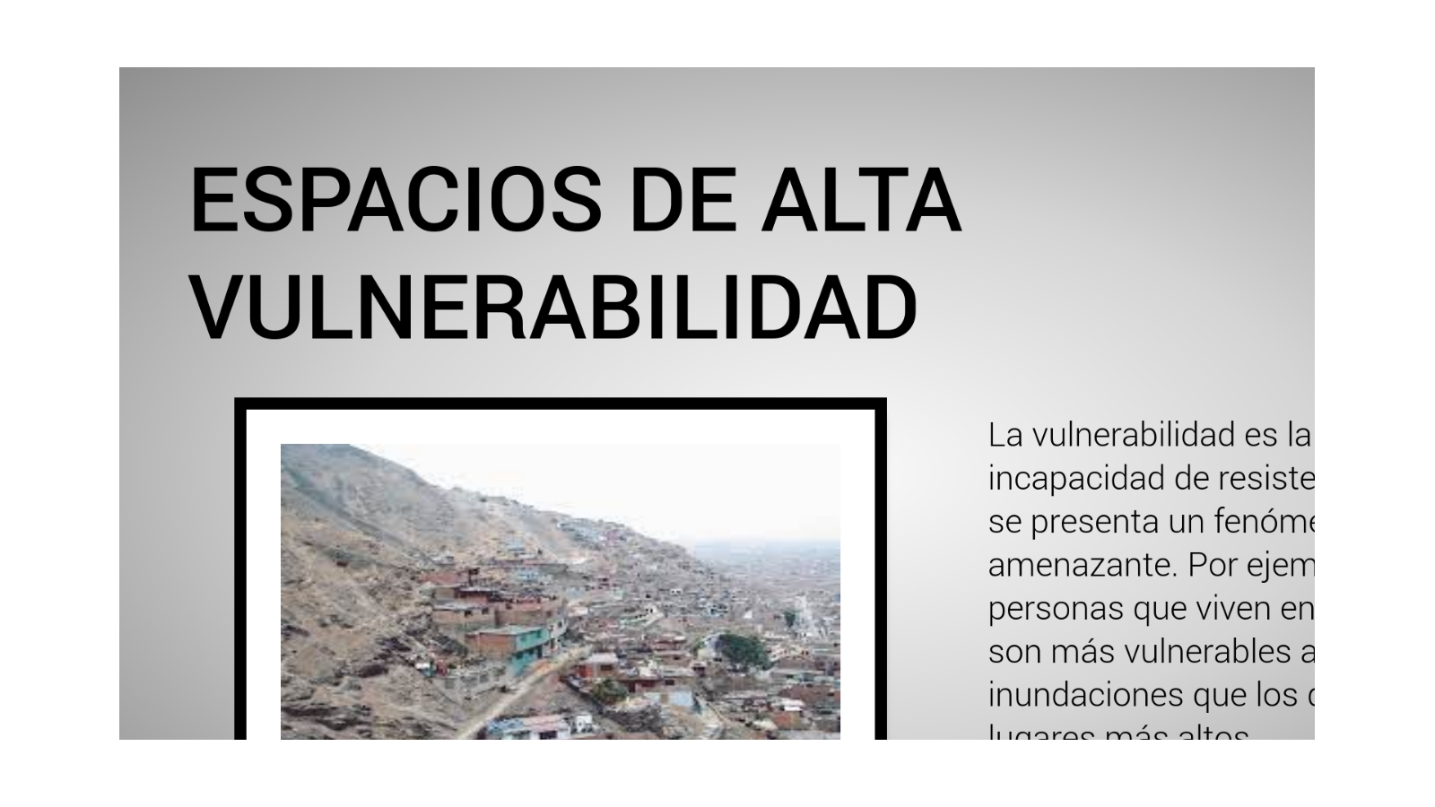 ESPACIOS DE ALTA VULNERABILIDAD at emaze Presentation