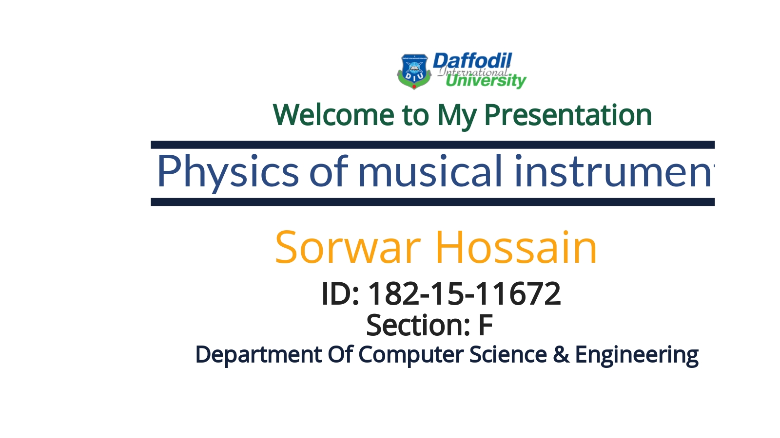 Physics of musical instruments at emaze Presentation