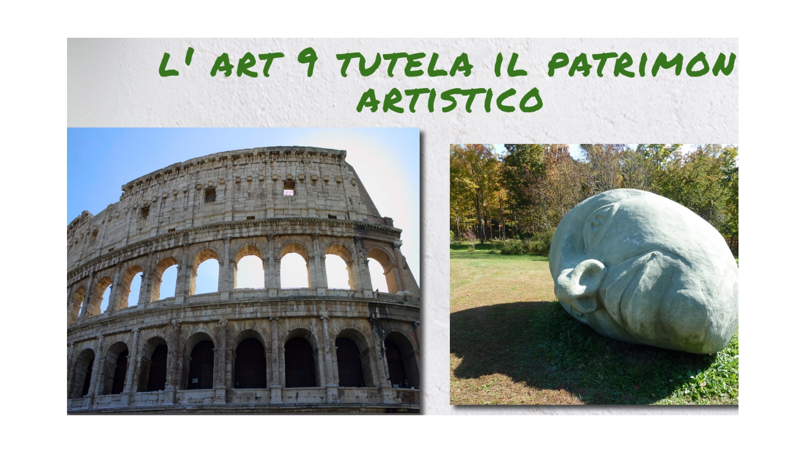 l' art 9 tutela il patrimonio artistico at emaze Presentation