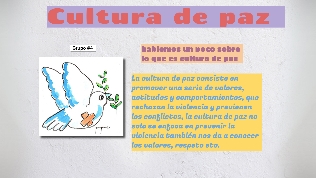 Cultura de paz at emaze Presentation