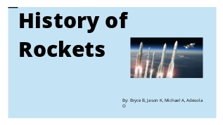 History of Rockets at emaze Presentation