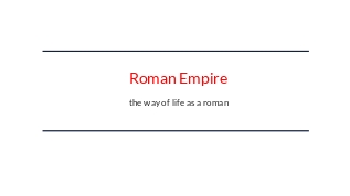 Roman Empire at emaze Presentation