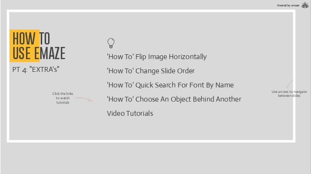 How To-Extra PT.4 at emaze Presentation