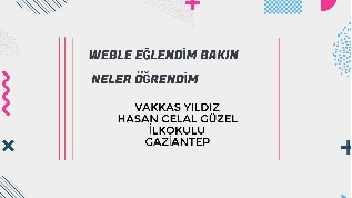 WBLE EĞLENDİM BAKIN NELER ÖĞRENDİM at emaze Presentation