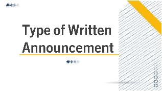 Type of Announcement at emaze Presentation