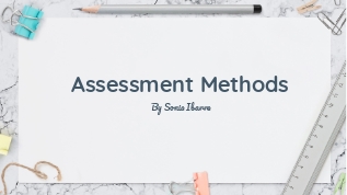 Assessment Methods at emaze Presentation