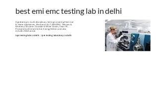 best emi emc testing lab in delhi at emaze Presentation
