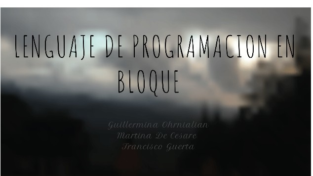 Lenguaje de programacion por bloque at emaze Presentation
