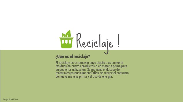 Reciclaje ! on emaze