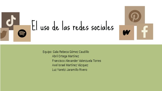El uso de las redes sociales at emaze Presentation