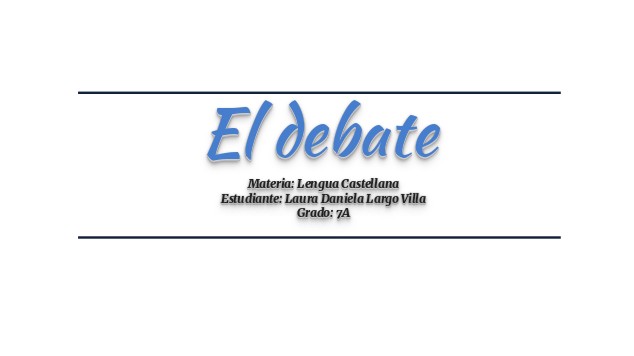 El Debate At Emaze Presentation