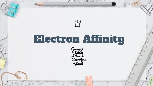 Electron affinity at emaze Presentation