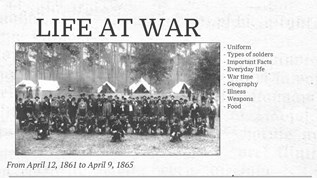 Life at war at emaze Presentation