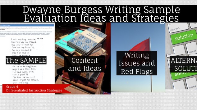 Dwayne Burgess Grade 4 Writing Sample Differentiation Ideas at emaze ...