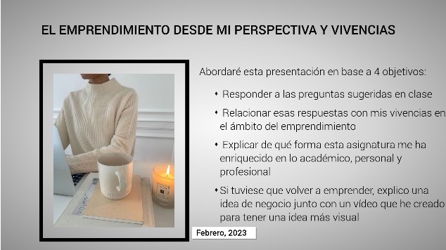 El emprendimiento desde mi perspectiva y vivencias at emaze Presentation