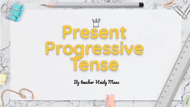 Present Progressive Tense At Emaze Presentation