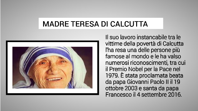 MADRE TERESA DI CALCUTTA at emaze Presentation
