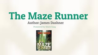 the maze runner book presentation