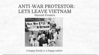 Vietnam War: Anti-Protestor At Emaze Presentation