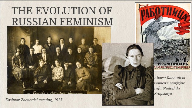 The EVOLUTION OF Russian Feminism at emaze Presentation