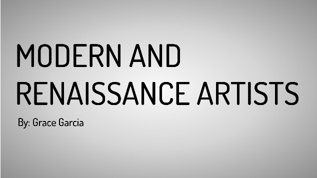 Modern and Renaissance Art at emaze Presentation