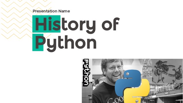 History of Python at emaze Presentation
