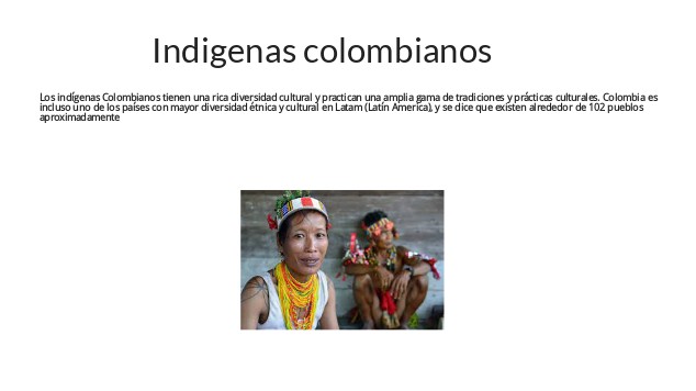 Indigenas colombianos at emaze Presentation