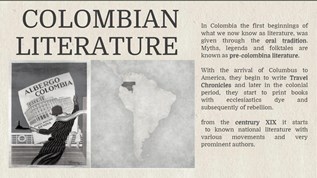 Colombian Literature at emaze Presentation