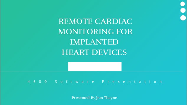 REMOTE CARDIAC MONITORING at emaze Presentation