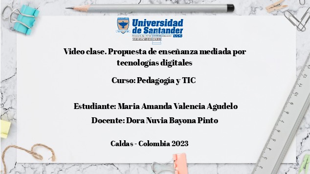 Video clase. Propuesta de enseñanza mediada por at emaze Presentation