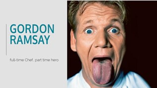 Gordon Ramsay at emaze Presentation