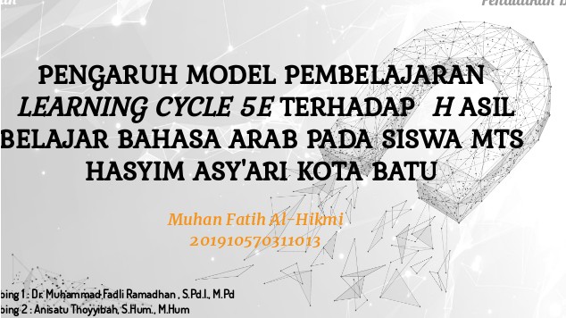 PENGARUH MODEL PEMBELAJARAN LEARNING CYCLE 5E PENGARUH At Emaze ...