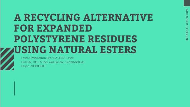 A Recycling Alternative for Expanded Polystyrene Residues at emaze ...
