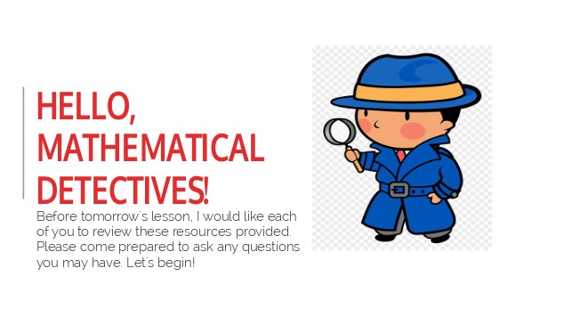 Mathematical detectives at emaze Presentation