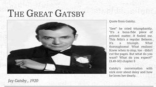The great Gatsby at emaze Presentation