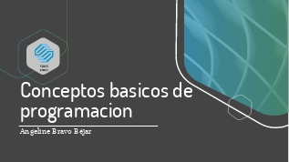 Conceptos basicos de programacion at emaze Presentation