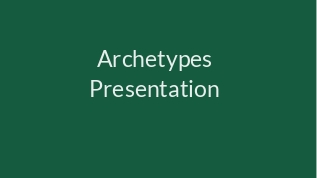 Archetypes Presentation At Emaze Presentation