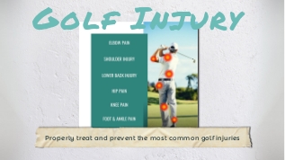 Golf Injuries at emaze Presentation