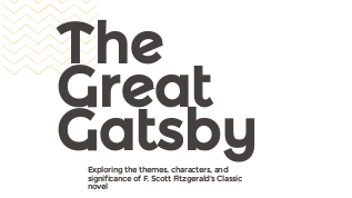 The Great Gatsby at emaze Presentation