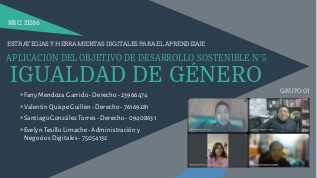 APLICACIÓN DE LA IGUALDAD DE GENERO at emaze Presentation