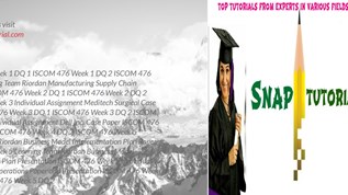 ISCOM 476 courses snaptutorial at emaze Presentation