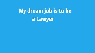 my dream is to be a lawyer essay