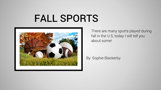 Fall sports at emaze Presentation